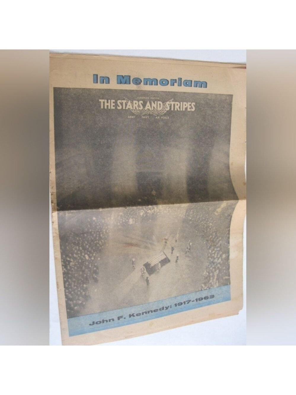 Stars and Stripes Memoriam Edition, Death of John F. Kennedy, 1963